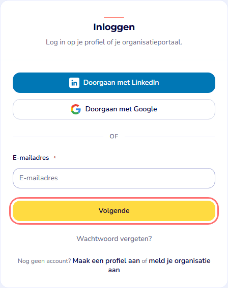 Iedereen: Inloggen