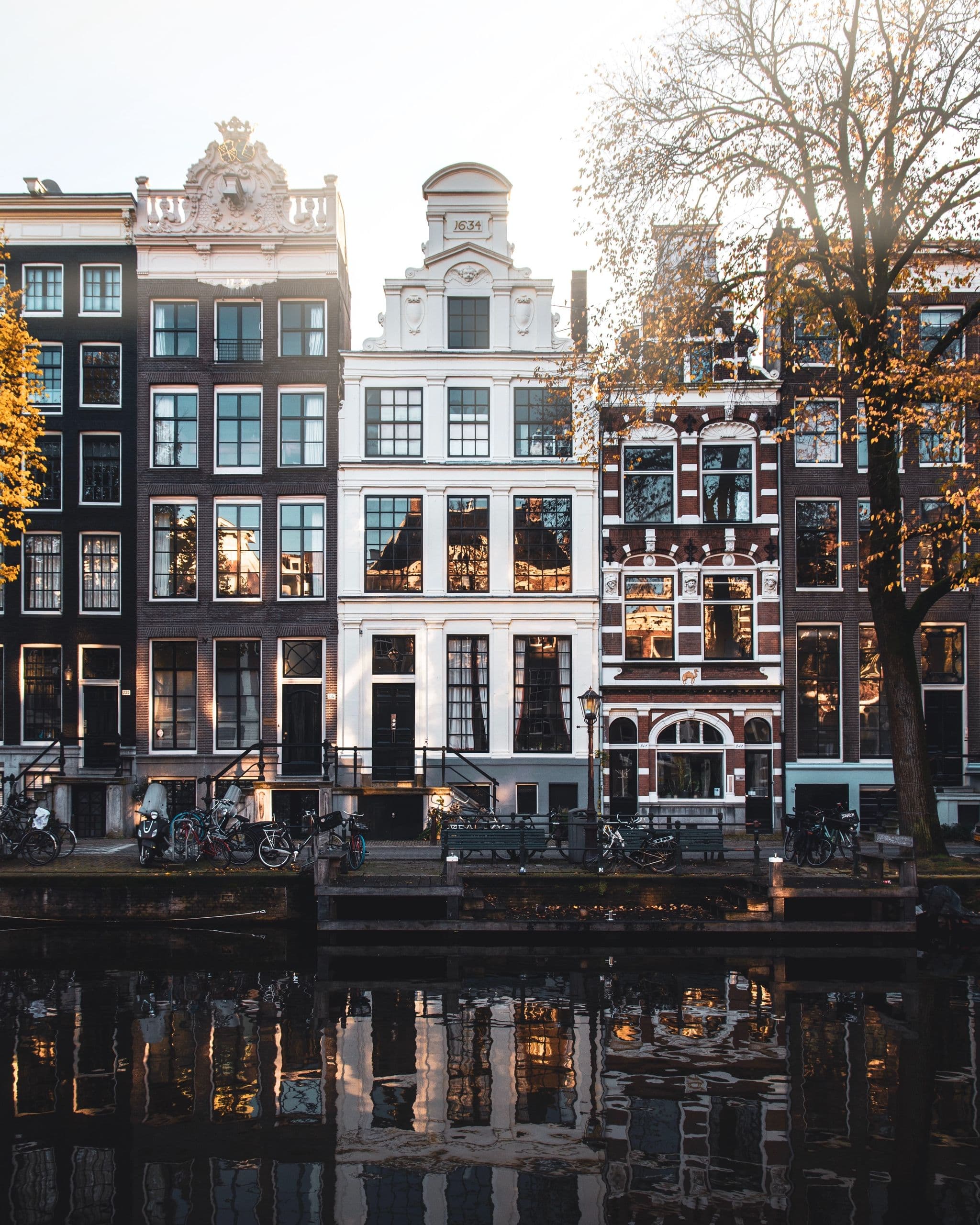 Rijtjeshuizen in Amsterdam