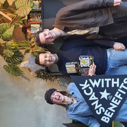 Het SNACKWITHBENEFITS team tot nu toe.