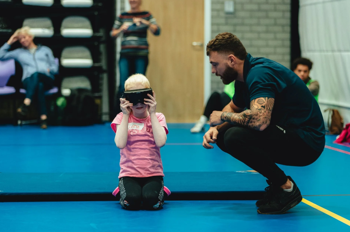 Promotiemateriaal e-learning 'sporten met een visuele beperking'