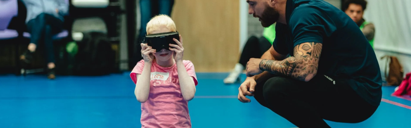 Promotiemateriaal e-learning 'sporten met een visuele beperking'