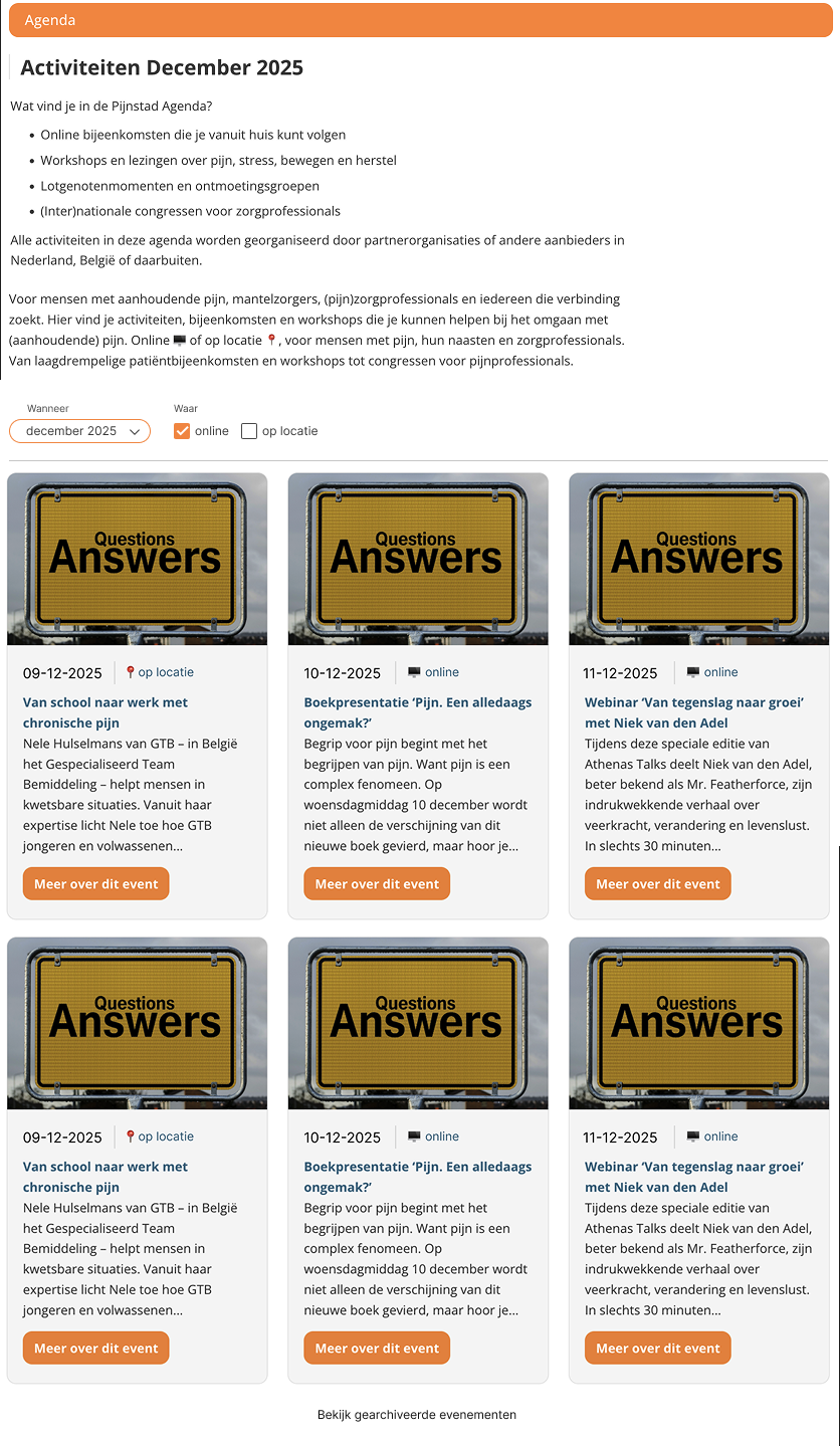 Agendaontwikkeling in WordPress voor LPO