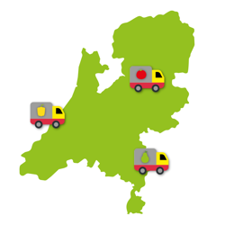 3 locaties in Nederland