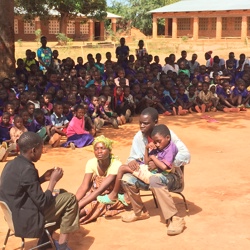Outreach in Malawi village