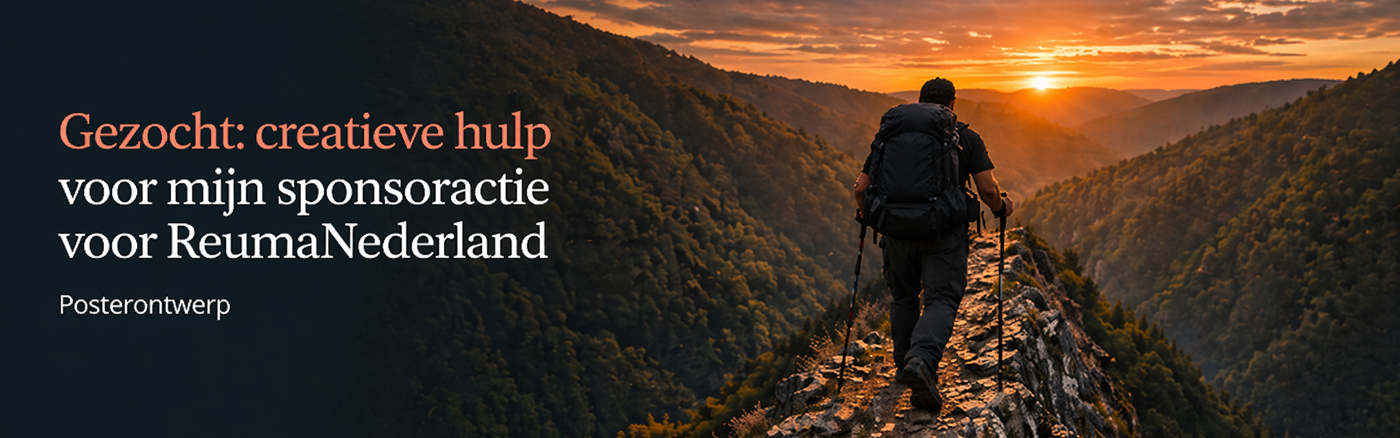 Posterontwerp voor Reuma Sponsoractie
