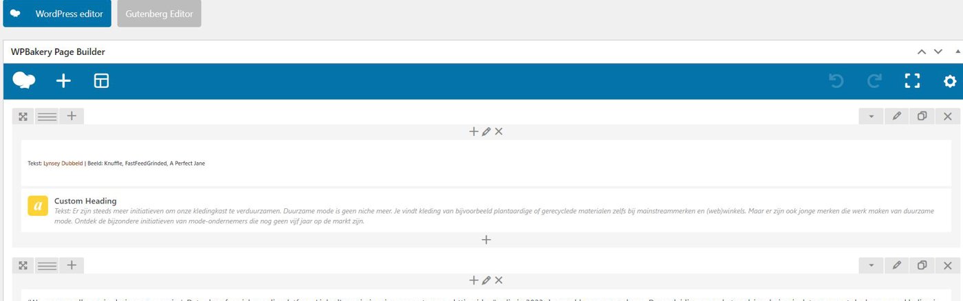 Website content update
