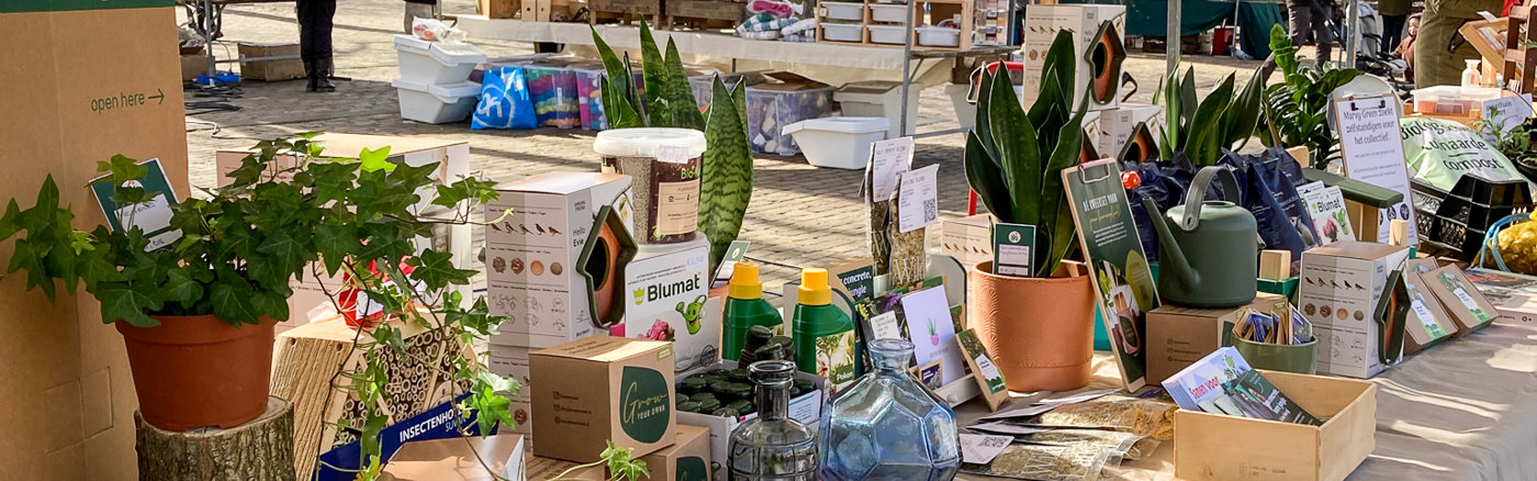 Windzeil ontwerpen voor marktkraam