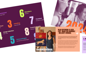 Vormgeving jaarverslag Emma at Work