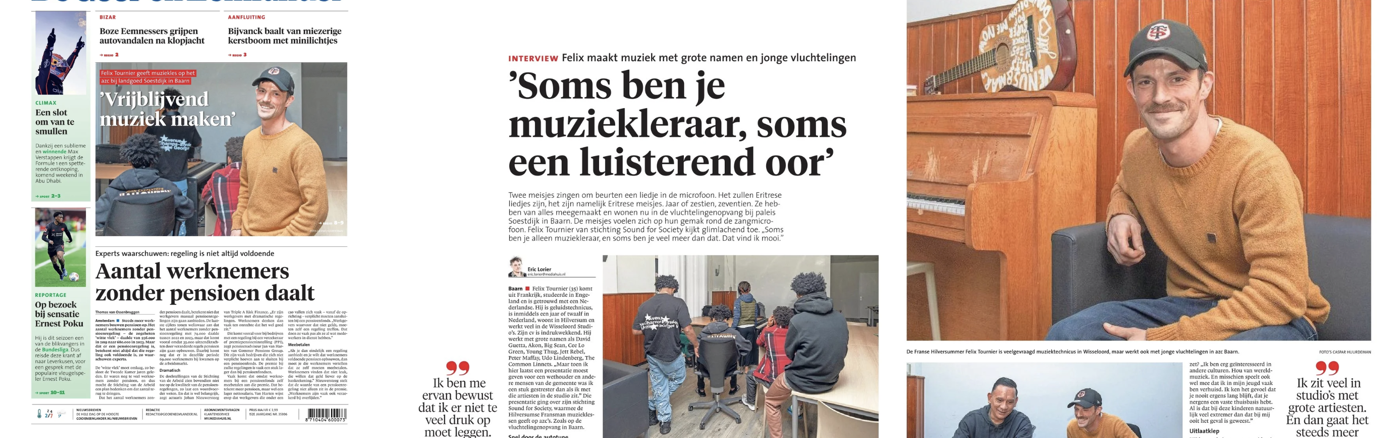 5 visuals over muzieklessen voor vluchtelingen