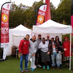 Vrijwilligers in de regen :-)