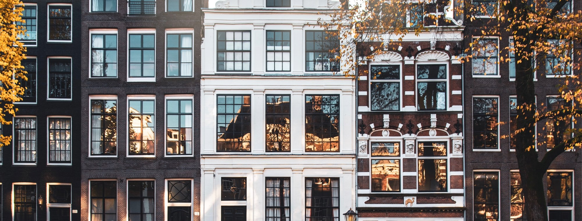 Rijtjeshuizen in Amsterdam