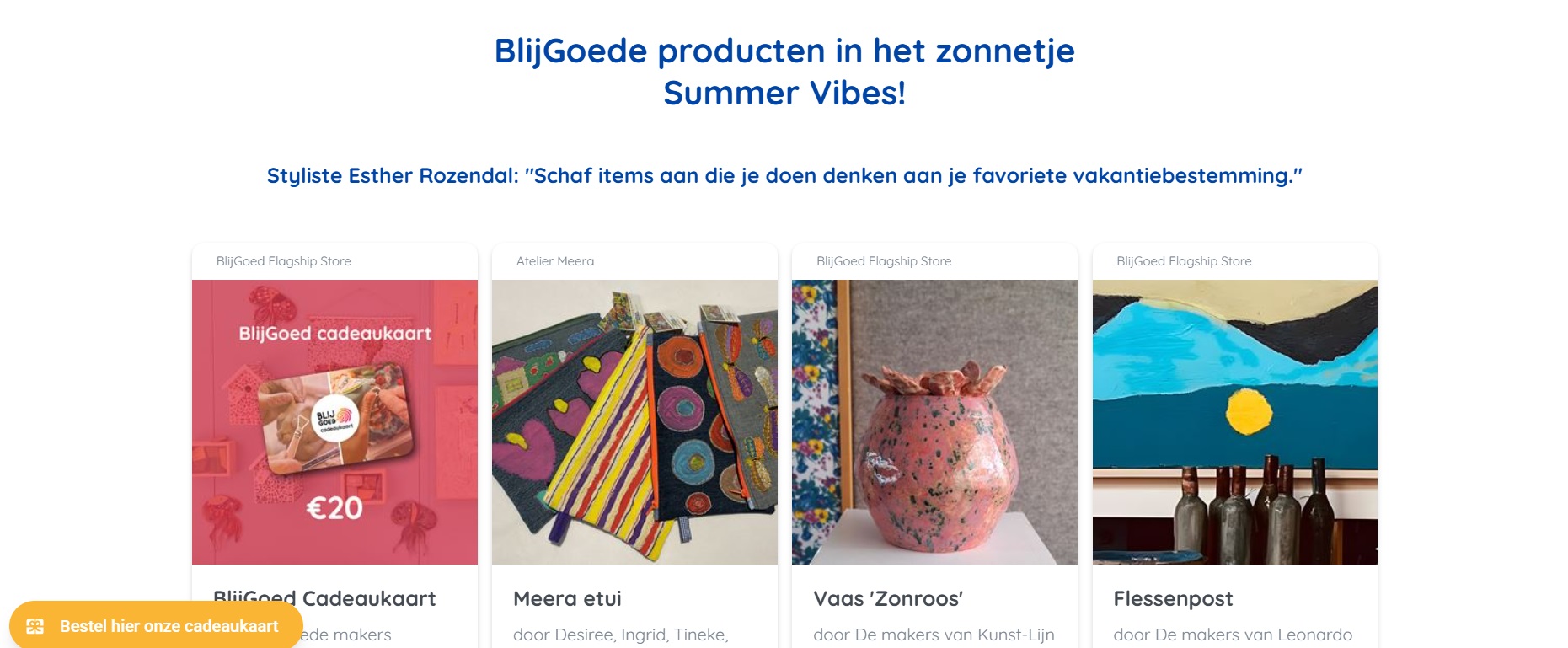 Teksten voor handgemaakte unieke producten