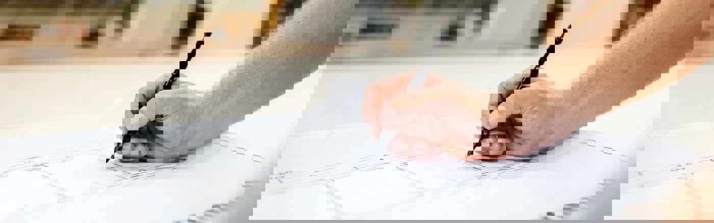 Situatieschets tekening voor gemeente vergunning