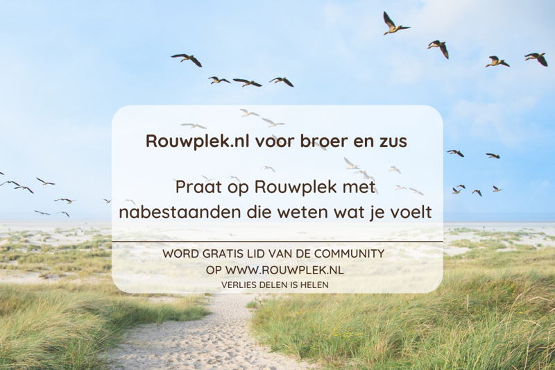 Rouwplek.nl voor broer en zus