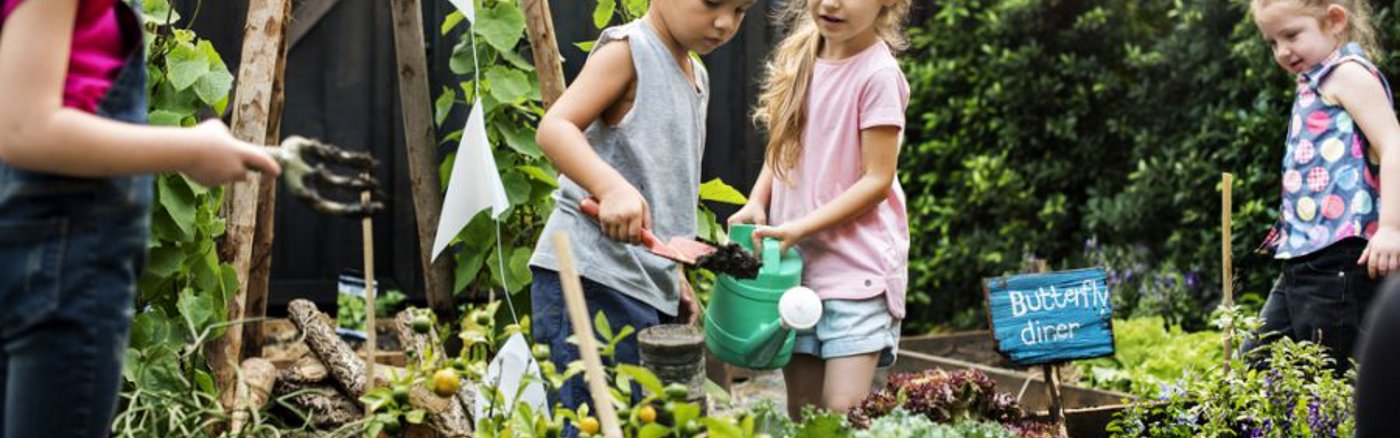 Illustraties thema schooltuinen