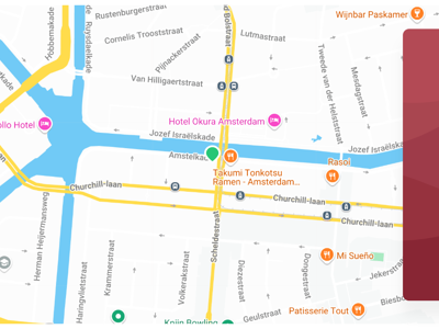 Kaartmodule op website