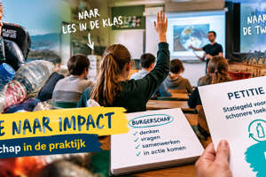 1 burgerschapsles over politieke verandering via een surfcampagne