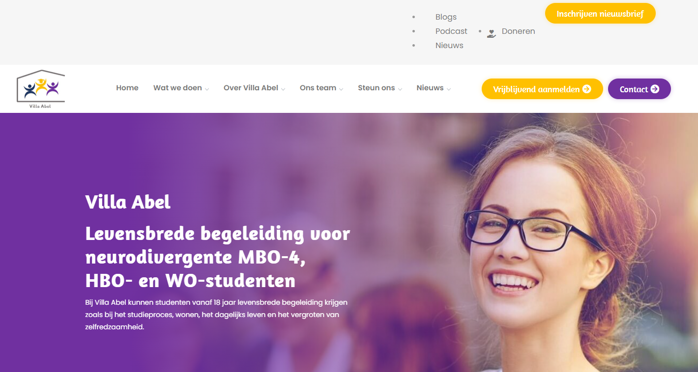 Nieuwsbriefformulier voor Villa Abel