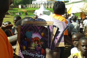 Prentenboek illustraties Tjeko en de Flamingo