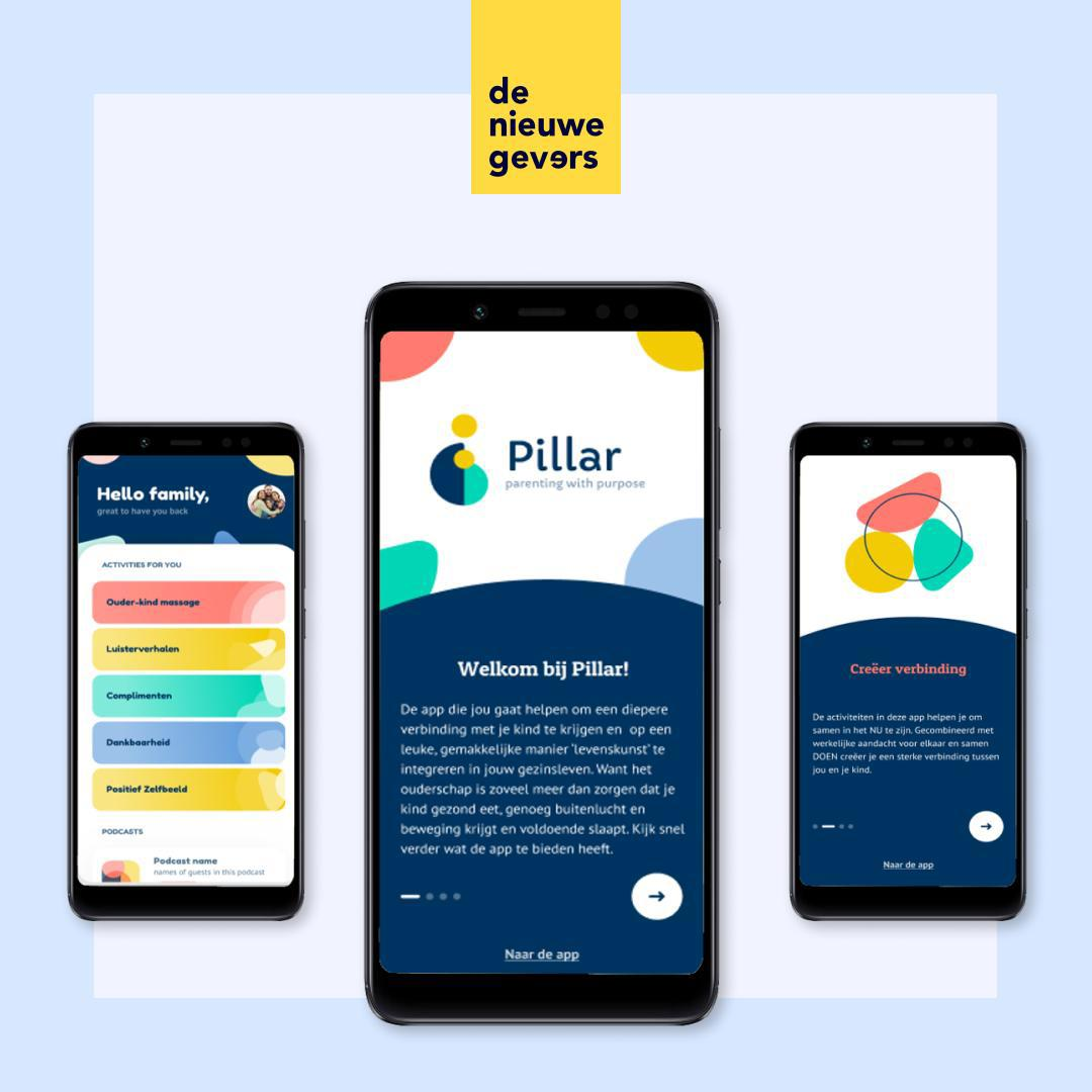 De app van het goede doel Pillar